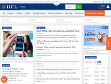 Tablet Screenshot of indiainfoline.com